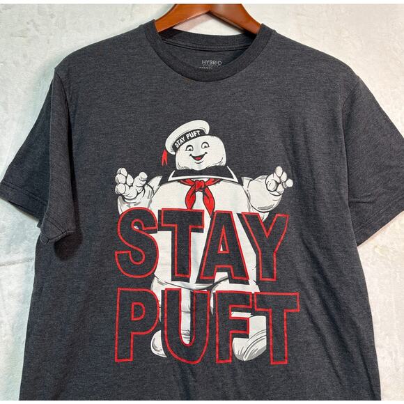 Size M | GHOSTBUSTERS Stay Puft Licensed Artwork Graphic Crewneck T-Shirt - Picture 5 of 8